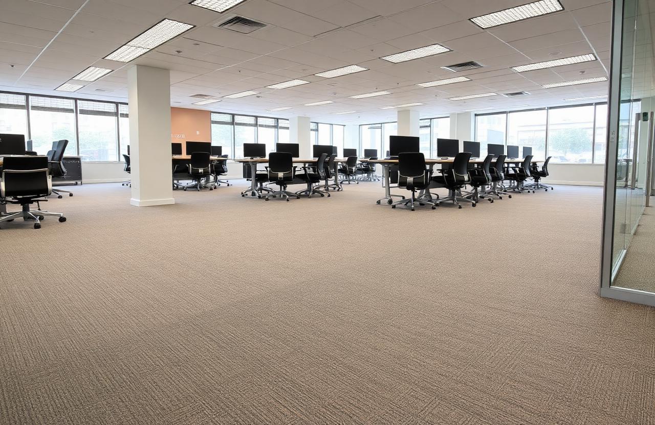 Commercial Carpet Installation — after