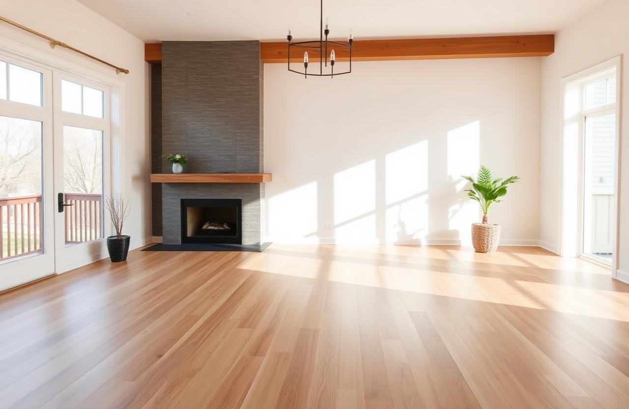 Hardwood Floor Installation after