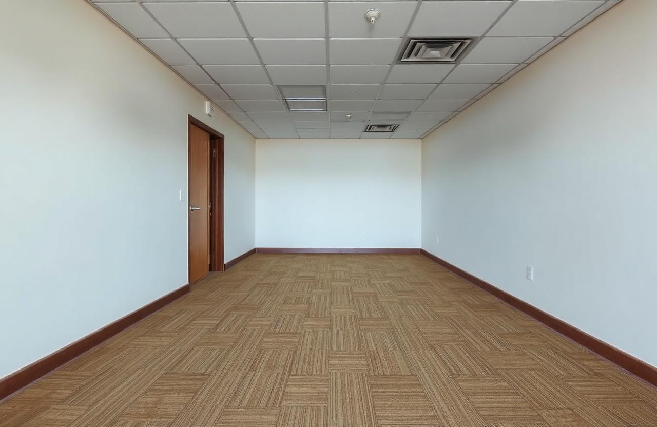 Commercial Carpet Installation — before